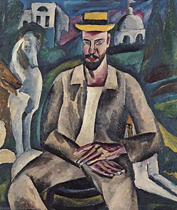 Portrait Of The Artist Vladimir Rozhdestvensky — Pyotr Konchalovsky
