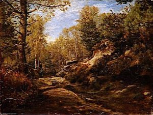 Pins Et Bouleaux Foret De Fontainebleau — Constant Dutilleux, Romanticism
