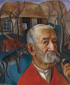 Man With A Pipe — Boris Dmitrievich Grigoriev