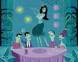 Hula Table — Josh Agle (shag)