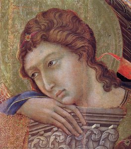 Madonna And Child On A Throne (front Side Fragment) — Duccio Di Buoninsegna, Proto-renaissance