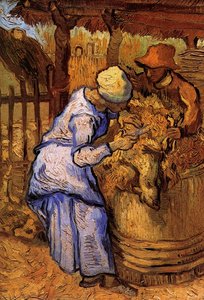 Sheep-shearers, The After Millet — Vincent Van Gog, Post-impressionism