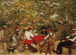 Uncle Piacsek And The Artist's Family In The Vineyard — József Rippl-rónai