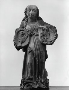 Girl Holding Coats of Arms