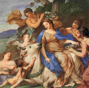 Affresco Di Carlo Cignani Nel Palazzo Ducale Del Giardino — Carlo Cignani