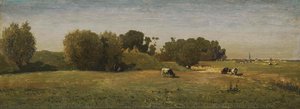 Landscape Near Abcoude, Paul Joseph Constantin Gabriël, 1860 - 1870 — Paul Joseph Constantin Gabriel, Realism