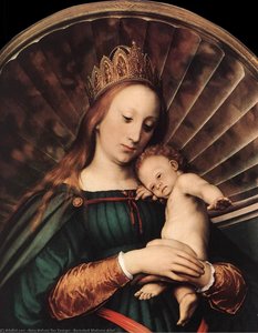 Darmstadt Madonna Detail — Hans Holbein The Younger