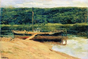 Gray Day. Forest Over River. — Isaak Ilyich Levitan