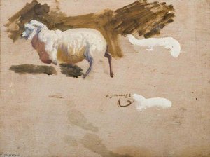 Study Of An Exmoor Sheep — Sir Alfred James Munnings