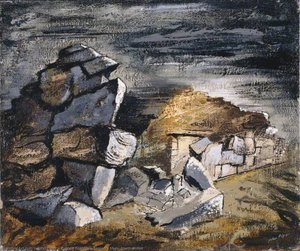 Ruined Cottage, Tomen Y Mur, North Wales — John Piper