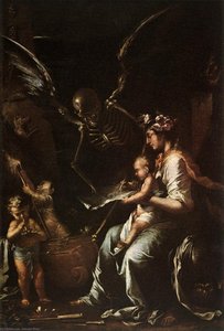 Menschliche Zerbrechlichkeit — Salvator Rosa, Barockmalerei