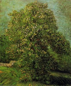 Chestnut Tree In Bloom — Vincent Willem Van Gogh, Neo-impressionism