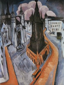 The Red Tower In Halle — Ernst Ludwig Kirchner