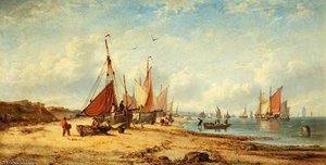Coast Scene With Shipping — John Callow, Impressionism