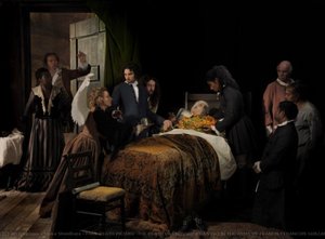 Fake Death Picture (the Death Of Leonardo Da Vinci In The Arms Of Francis I Francois Guillaume Ménageot) — Yinka Shonibare Mbe, Postcolonial Art
