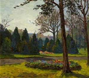 Horseshoe Flower Bed In Ormeau Park, Belfast — Hans Iten
