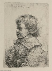 Portrait Of A Boy, Half-length — Rembrandt Van Rijn, Dutch Baroque