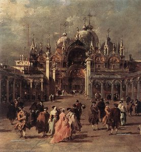 Piazza Di San Marco (detail) — Francesco Lazzaro Guardi
