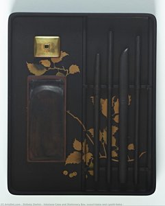 Inkstone Case and Stationery Box (suzuri-bako and ryoshi-bako )