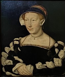 Portrait Of A Woman In A Black Velvet Dress — Корнель Де Лион