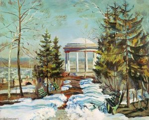 Early Spring In The Park — Stanislav Zhukovsky
