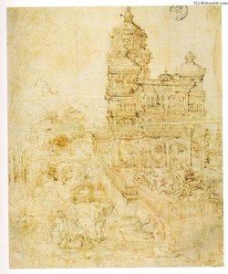 Overall Sketch Of The Picture Susanna And The Elders — Albrecht Altdorfer