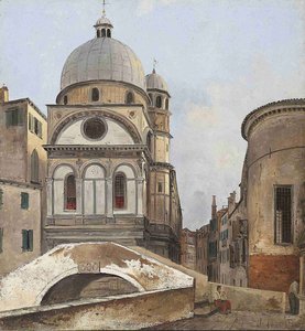 View of the Churches Maria dei Miracole and Santa Maria Nova in Venice