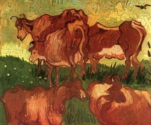 Cows — Vincent Willem Van Gogh, Post-impressionism