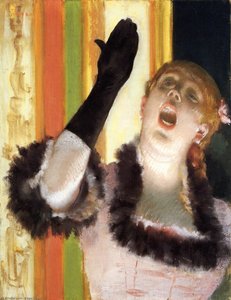 Singer With A Glove — Edgar Degas, Impressionism
