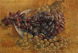 Still Life With Grapes — Vincent Willem Van Gogh, Post-impressionist Style