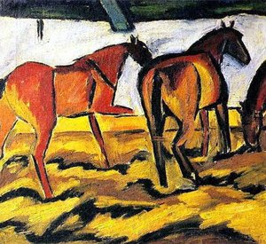 Horses — David Davidovich Burliuk