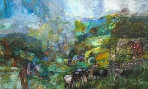 Slad Valley With Cattle — Gordon Ward