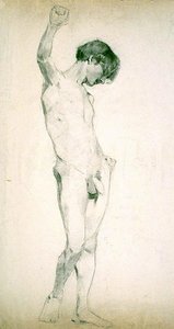 (untitled) (study Of Standing Male Nude) — Kenyon Cox