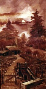 Old Oaken Bucket, (painting) — Samuel Thomas Beniams