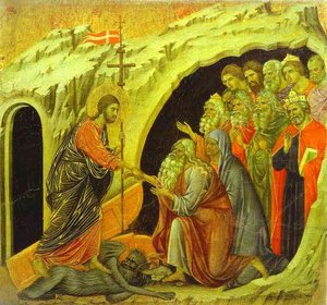 Maestó (back, Central Panel), Christ In Limbo — Duccio Di Buoninsegna, Gothic Art
