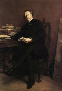 Portrait Of Alexandre Dumas, Jr — Jean-louis Ernest Meissonier
