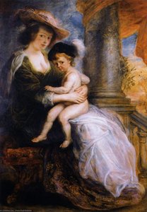 Helena Fourment With Her Son Francis — Peter Paul Rubens, Baroque