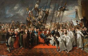 The Arrival Of King Louis Xviii Of France At Calais — Edward Bird