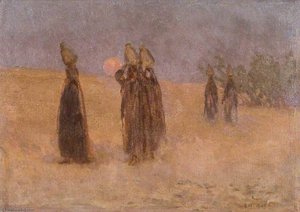 Arab Women With Water Jars — Brian Hatton