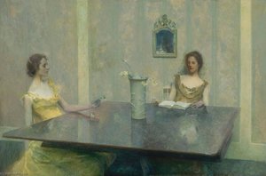 A Reading — Thomas Wilmer Dewing