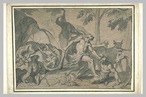 Hercule Assommant Cacus — Charles Le Brun