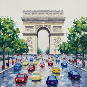 Monuments in Motion: A Symmetrical Impression of Urban Rhythms and Primaries