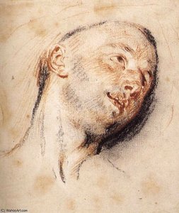 Head Of A Man — Jean-antoine Watteau