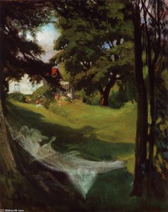 Villa Edelfelt At Haikko Seen From The Sea — Albert Edelfelt, Realist Approach