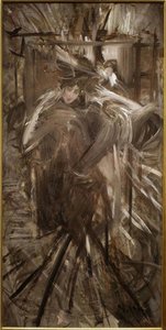 Lady In The Mirror (from The Milliner) — Giovanni Boldini, Impressionism