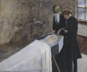 The Artist Attending The Mourning Of A Young Girl — Sir John Everett Millais