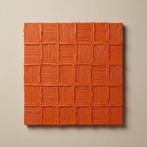 Monolithic Terracotta Rhythms In A Meditative Grid Of Sculptural Relief — David Moreau, Contemporary Abstraction