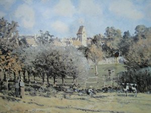 Saint Lubin Church — Alfred Sisley