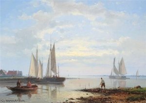 Coastal Scene — Abraham Hulk Senior
