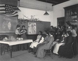 Physiology Class Studying The Lungs — Frances Benjamin Johnston